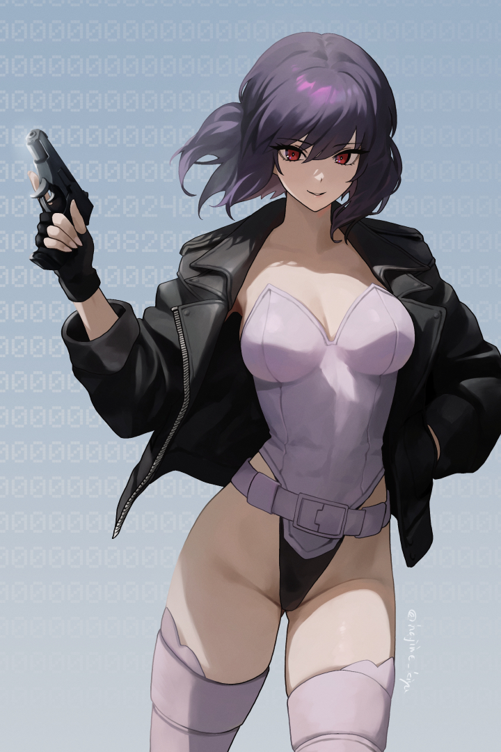 kusanagi motoko (ghost in the shell) drawn by kiya_hajime