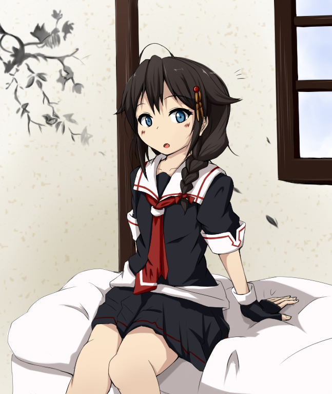 shigure and shigure kai ni (kantai collection) drawn by zayaku_(zayakuzazai)