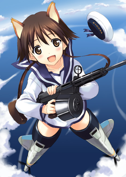 miyafuji yoshika (world witches series and 1 more) drawn by kyogoku_shin