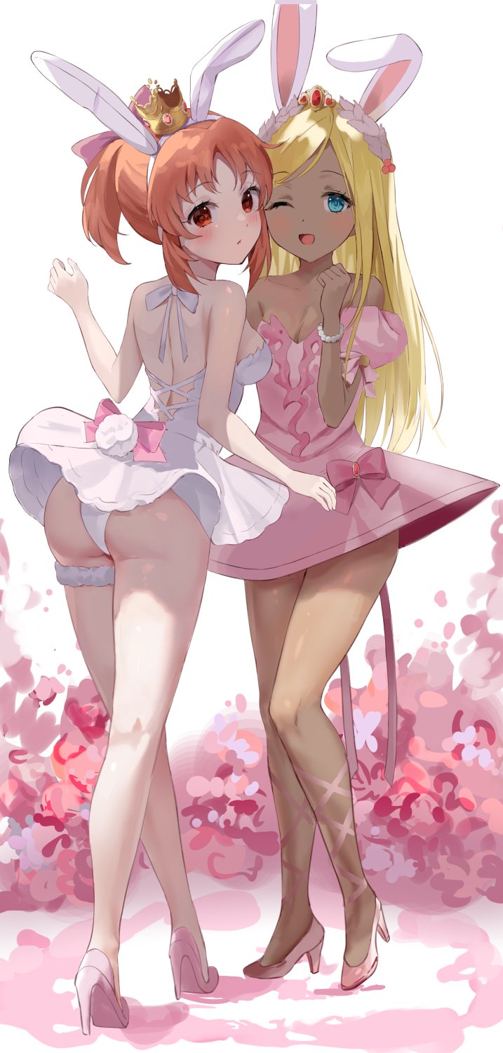 abe nana and layla (idolmaster and 1 more) drawn by yurancoco