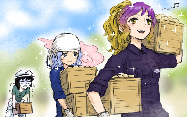 hijiri byakuren, murasa minamitsu, and kumoi ichirin (touhou) drawn by meimaru_inuchiyo
