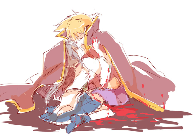 toyosatomimi no miko and mononobe no futo (touhou) drawn by yetworldview_kaze