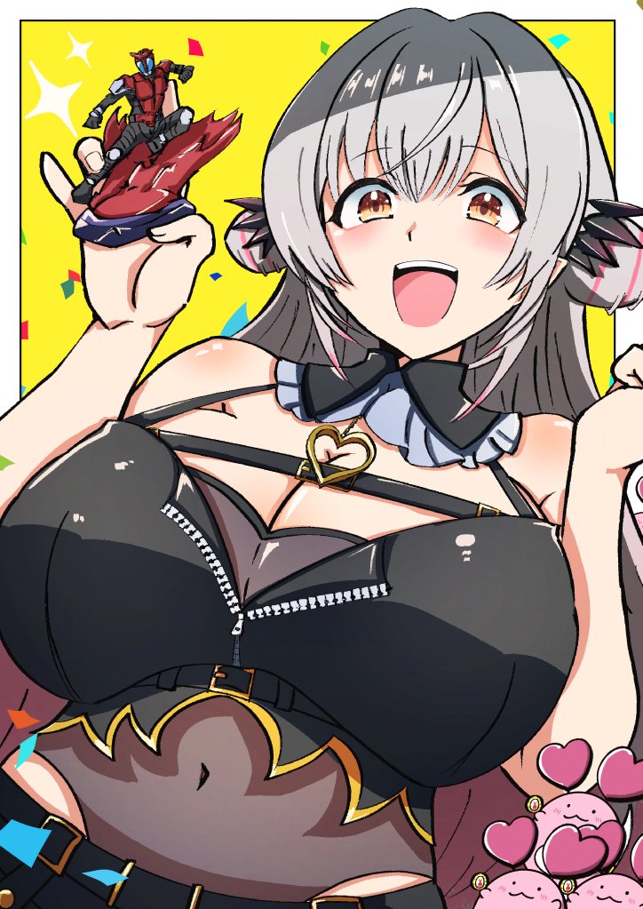 suou patra, kamen rider kabuto, and kanikama (indie virtual youtuber and 3 more) drawn by 029skysky