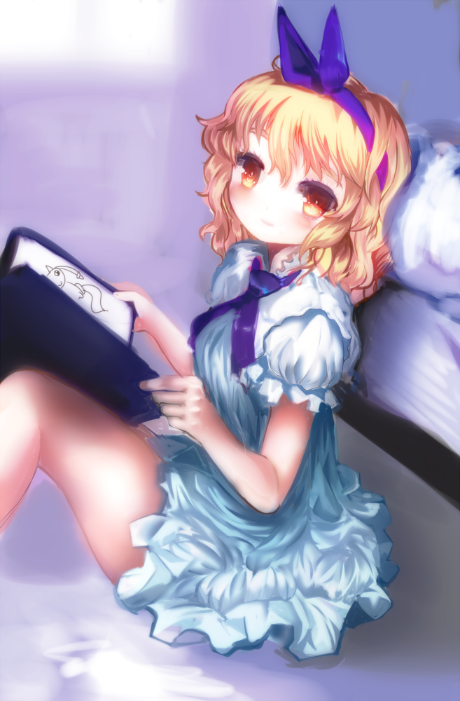 alice margatroid and kyubey (touhou and 1 more) drawn by amii