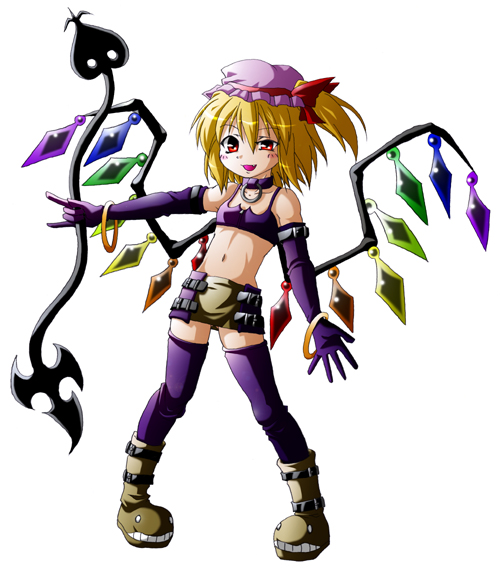 flandre scarlet and etna (touhou and 2 more) drawn by sd-sos
