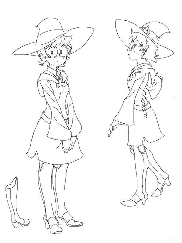lotte jansson (little witch academia) drawn by cosmic_bear