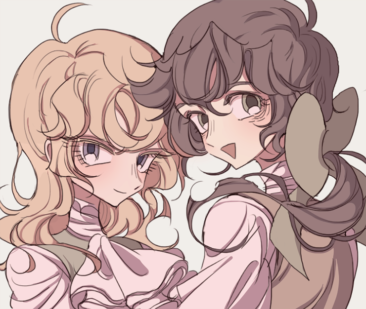 oscar francois de jarjayes and andre grandier (versailles no bara) drawn by meremero
