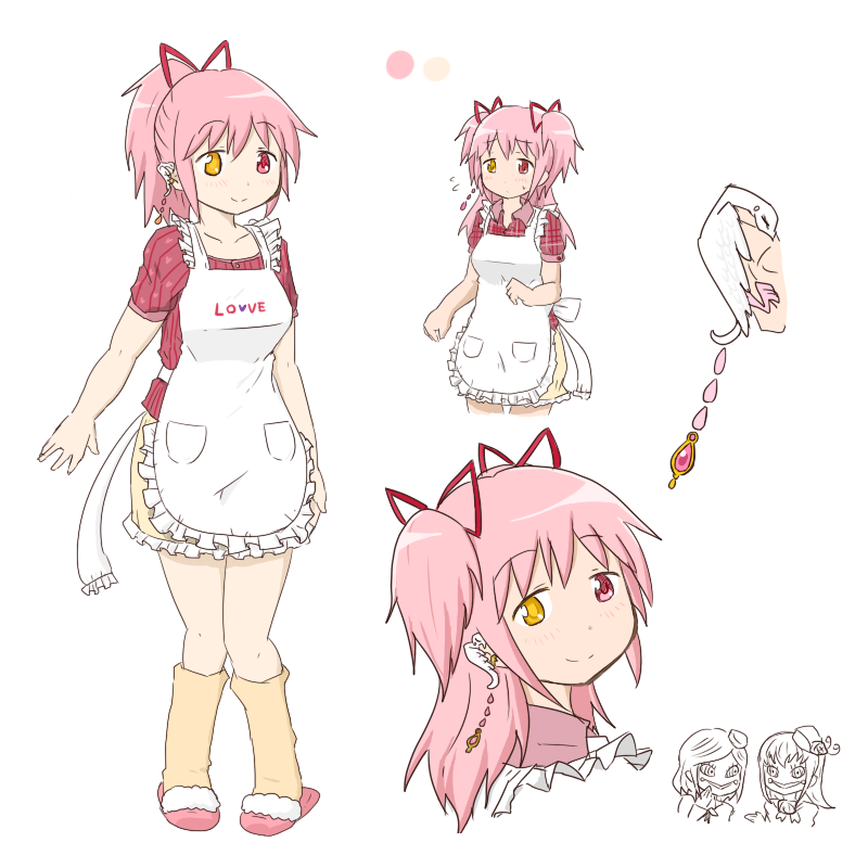 kaname madoka (mahou shoujo madoka magica) drawn by oman_(evld)