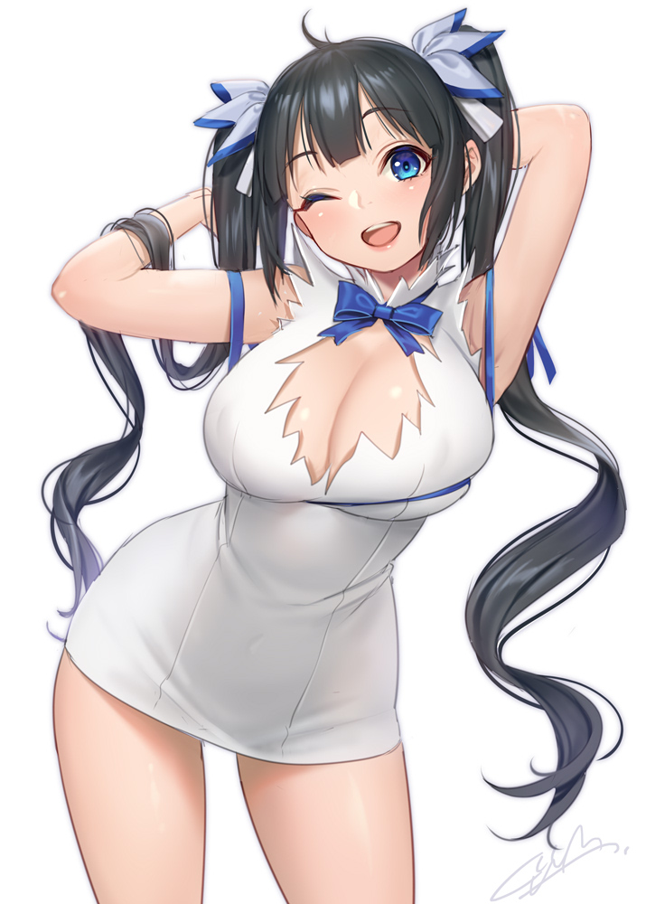 hestia (dungeon ni deai wo motomeru no wa machigatteiru darou ka) drawn by masami_chie
