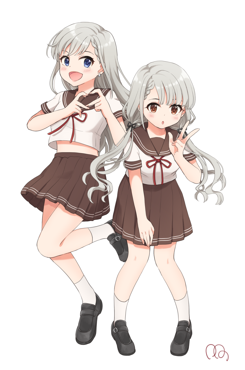 hisakawa hayate and hisakawa nagi (idolmaster and 2 more) drawn by oq