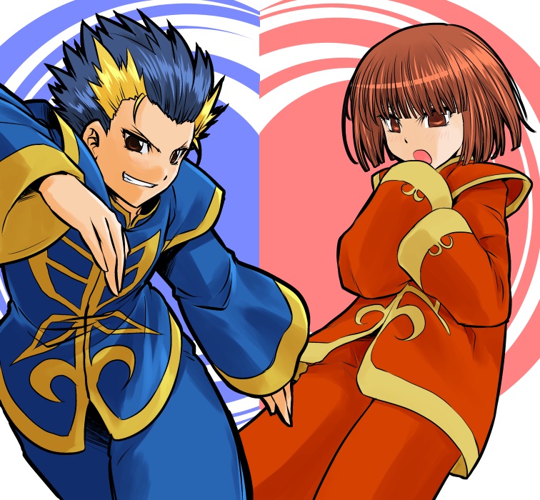 jin chonshu and jin chonrei (fatal fury and 1 more) drawn by kagehi_no_loo