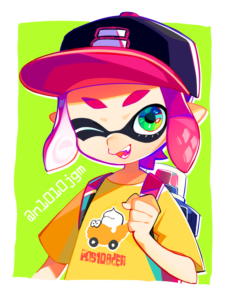inkling player character and inkling girl (splatoon and 1 more) drawn by aguruma_(yukisita03)