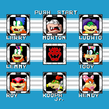 bowser, bowser jr., wendy o. koopa, roy koopa, lemmy koopa, and 4 more (mario and 1 more) drawn by matchi_(pixiv_1431480)