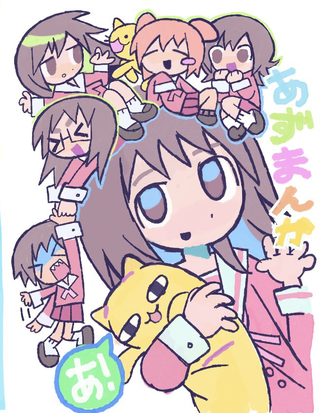 kasuga ayumu, sakaki, mihama chiyo, kagura, mizuhara koyomi, and 2 more (azumanga daioh) drawn by melps