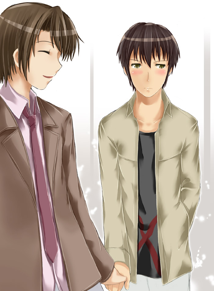 kyon and koizumi itsuki (suzumiya haruhi no yuuutsu) drawn by abubu