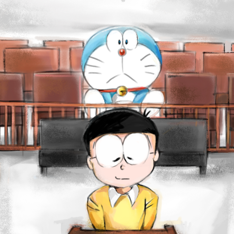 doraemon and nobi nobita (doraemon) drawn by mochizuki_tagosaku