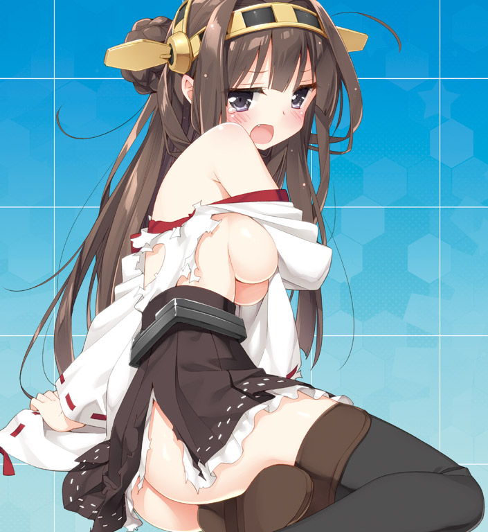 kongou (kantai collection) drawn by kani_biimu