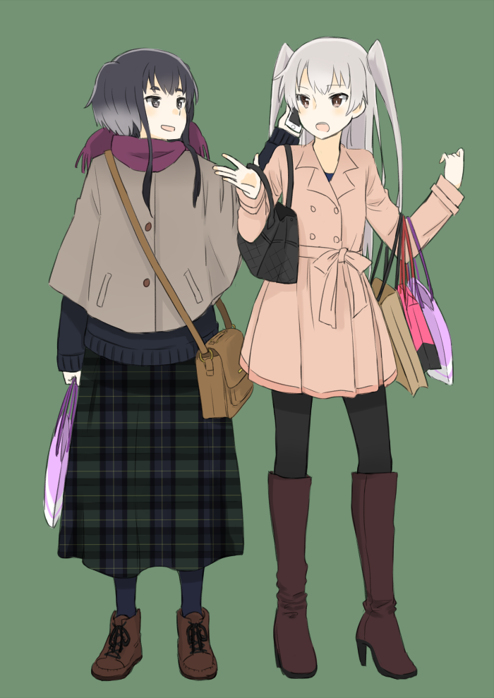 amatsukaze and tokitsukaze (kantai collection) drawn by hamuzora