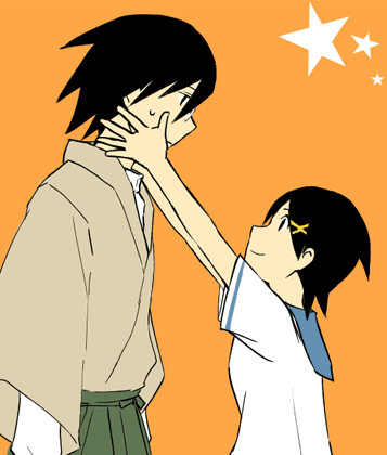 itoshiki nozomu and fuura kafuka (sayonara zetsubou sensei) drawn by yae_(pixiv143441)