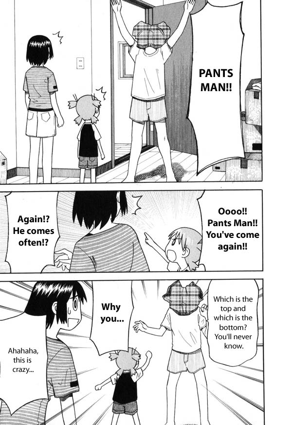 koiwai yotsuba, ayase fuuka, mr. koiwai, and pantsman (yotsubato!) drawn by azuma_kiyohiko