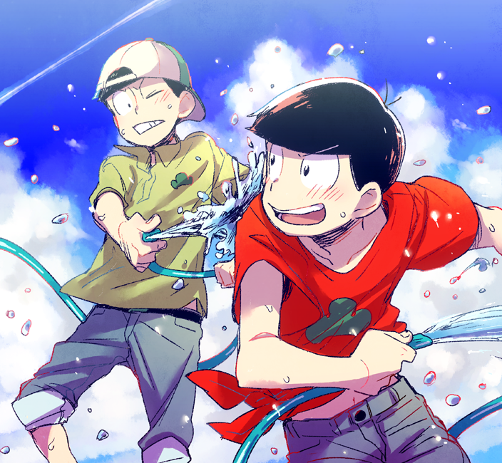 matsuno osomatsu and matsuno choromatsu (osomatsu and 2 more) drawn by wakaya_hana
