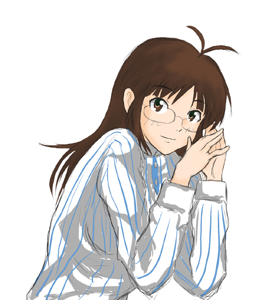 akizuki ritsuko (idolmaster and 1 more) drawn by willwind30