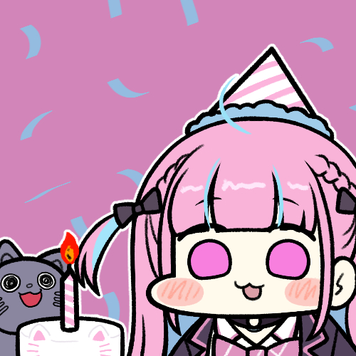 minato aqua and neko (hololive) drawn by jazz_jack