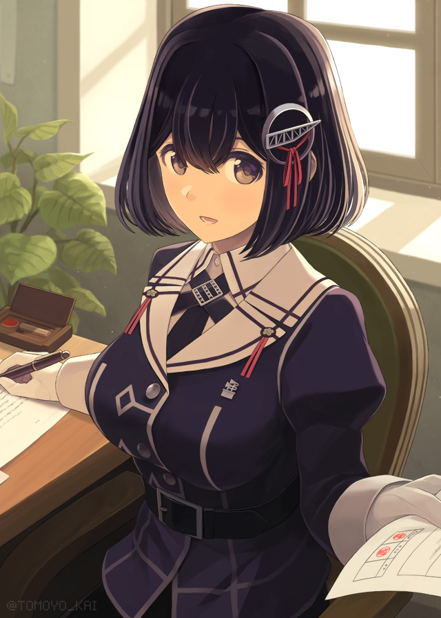 haguro and haguro kai ni (kantai collection) drawn by tomoyo_kai