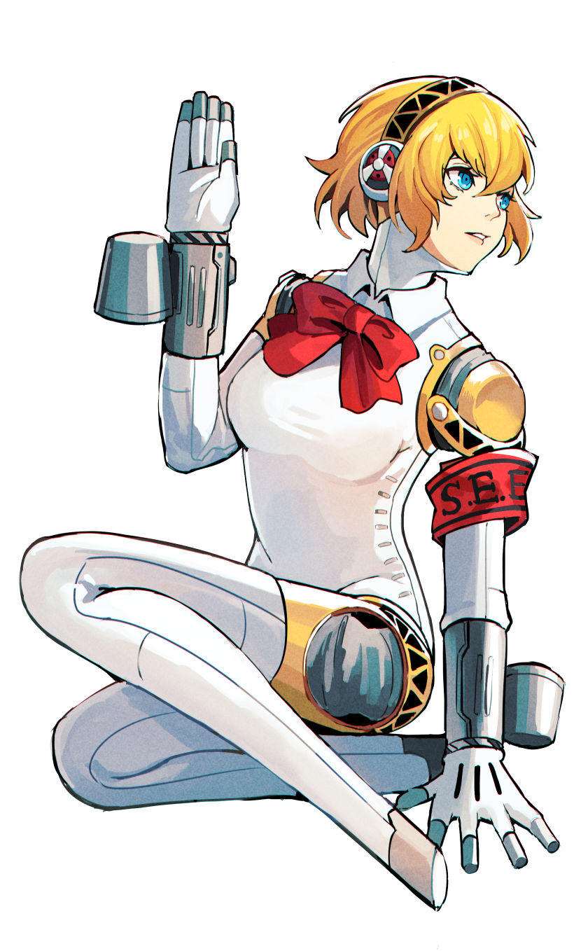 aigis (persona and 1 more) drawn by kuki_tan