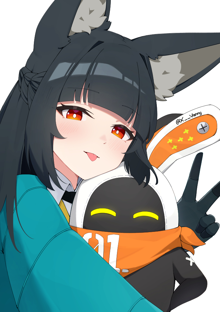 hoshimi miyabi and eous (zenless zone zero) drawn by xsan_vanny