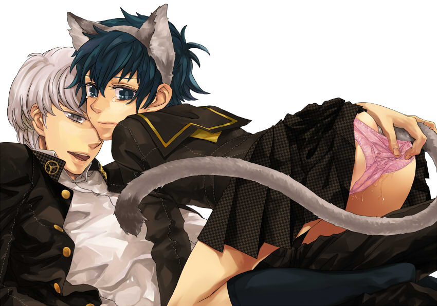 narukami yu and shirogane naoto (persona and 1 more) drawn by mihara_(081mhrs)