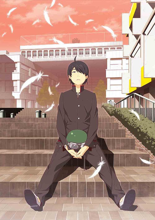 araragi koyomi (monogatari and 1 more) drawn by watanabe_akio