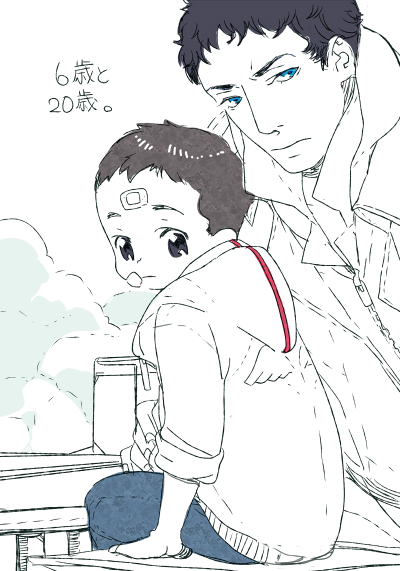alex mercer and desmond miles (assassin's creed and 1 more) drawn by konrenmaru