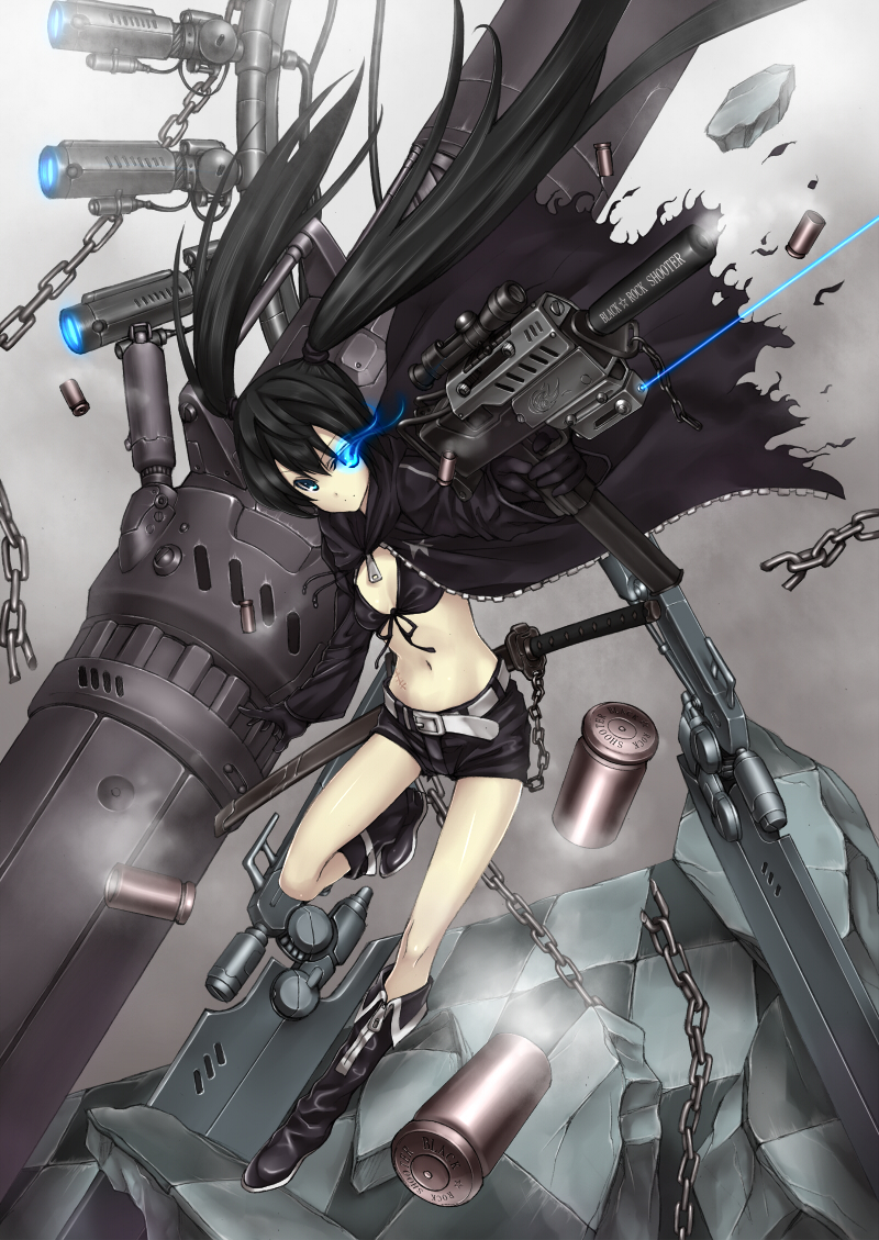 black rock shooter (black rock shooter) drawn by takemori_shintarou