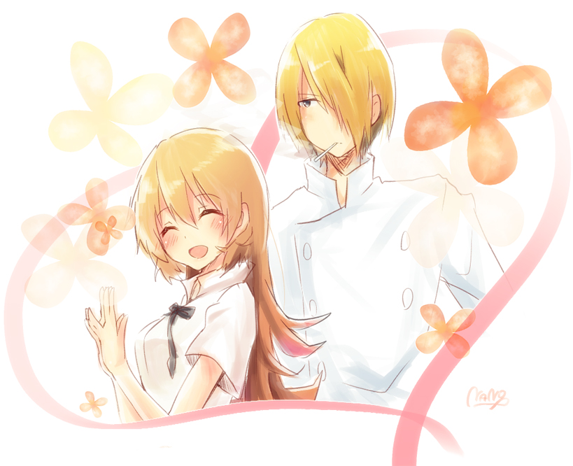 todoroki yachiyo and satou jun (working!!) drawn by nano_(cherry_line)
