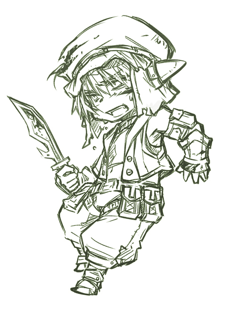 adventurer and thief (final fantasy and 1 more) drawn by fujiwara_akina