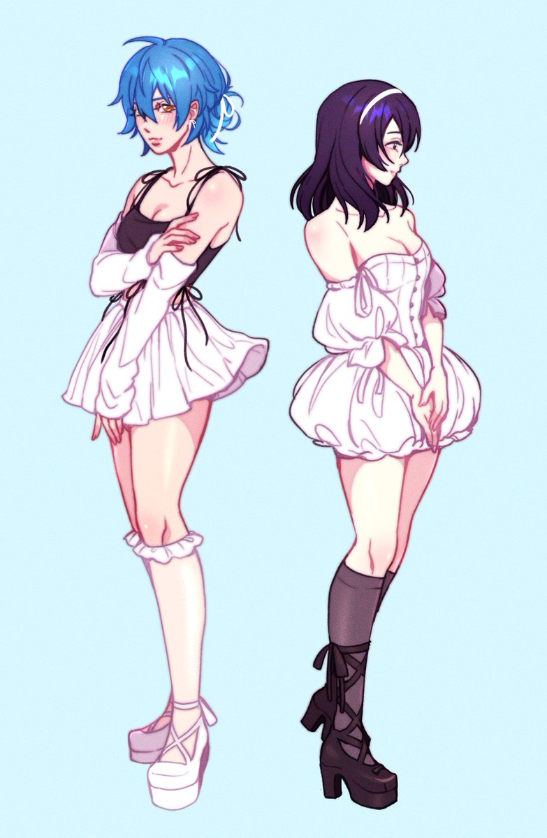 seragaki aoba and sei (dramatical murder and 1 more) drawn by chu_(mimisouchu)