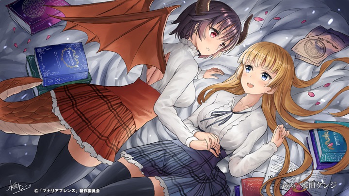 grea and anne (granblue fantasy and 2 more) drawn by mizuta_kenji