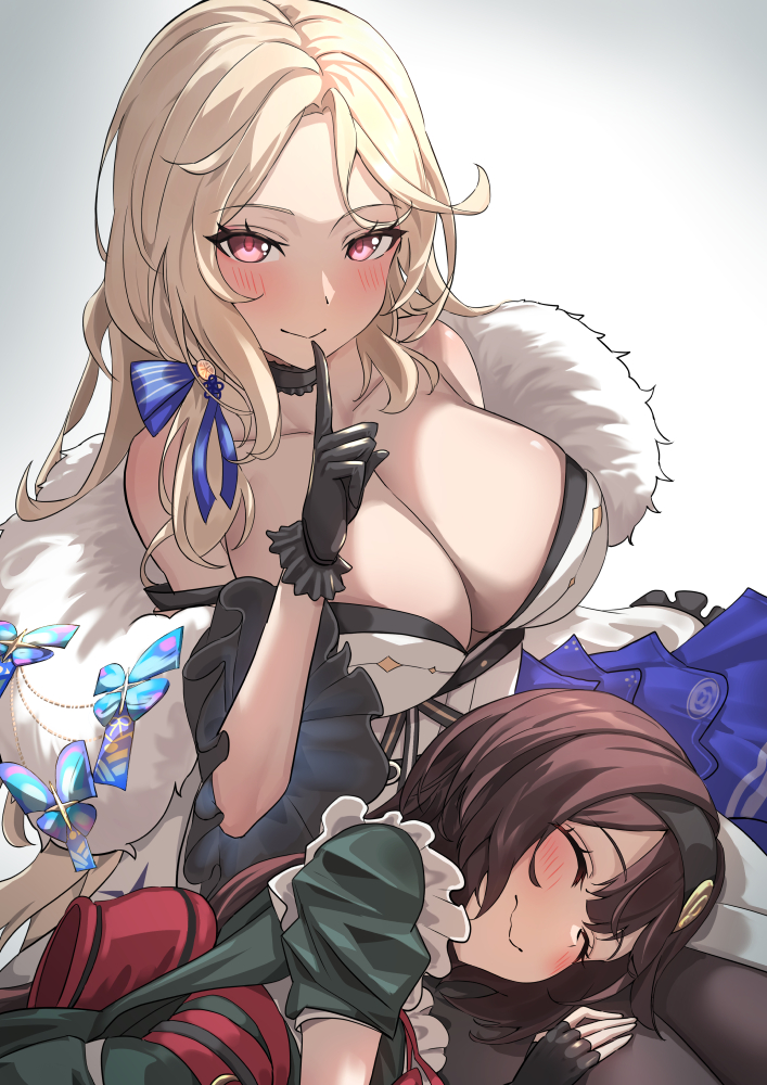 ludmilla and mica (goddess of victory: nikke) drawn by hatenoga