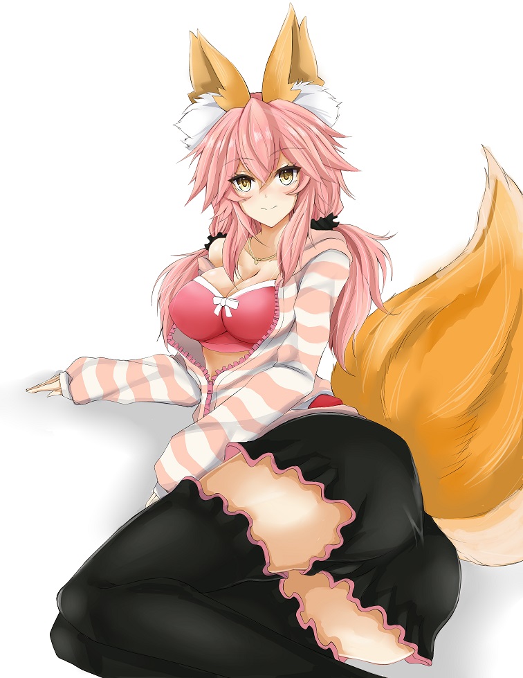 tamamo and tamamo no mae (fate and 2 more) drawn by ryou_(619-619)