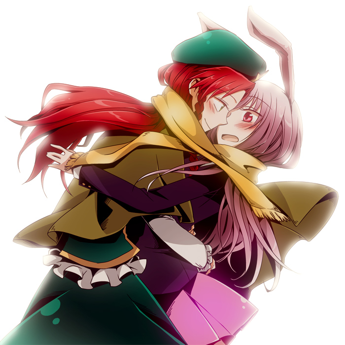reisen udongein inaba and hong meiling (touhou) drawn by megumiya