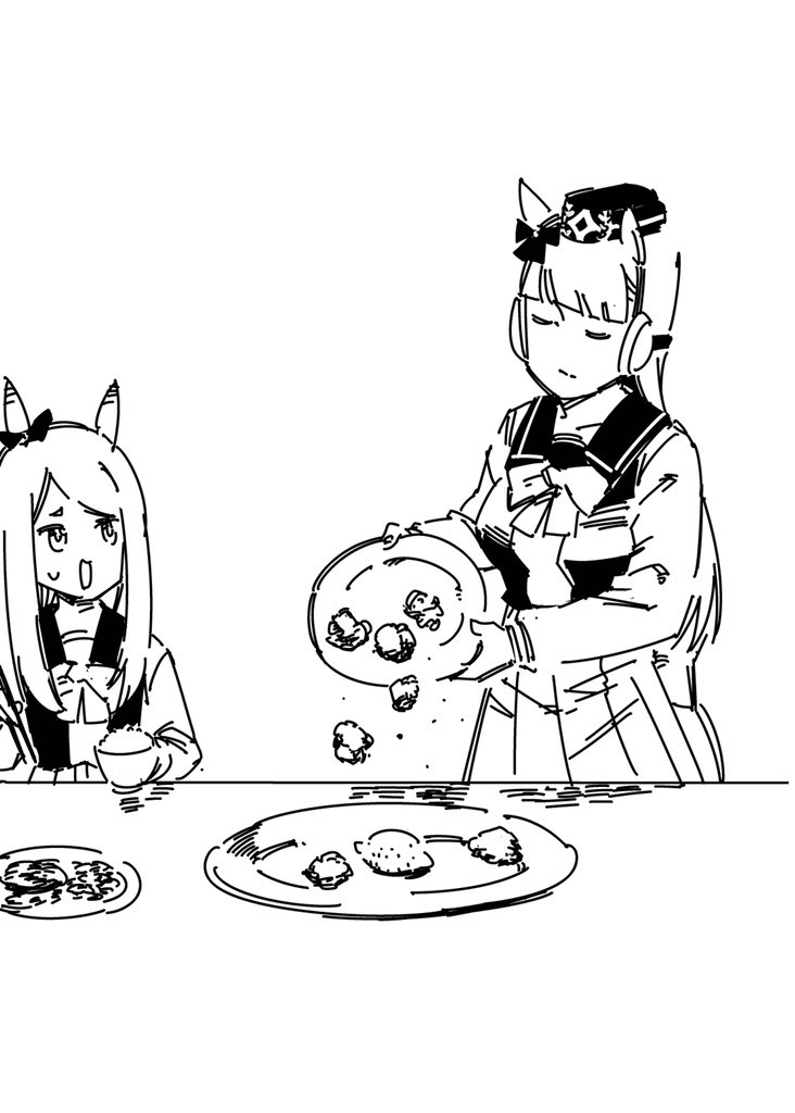 gold ship and mejiro mcqueen (umamusume and 1 more) drawn by peptide