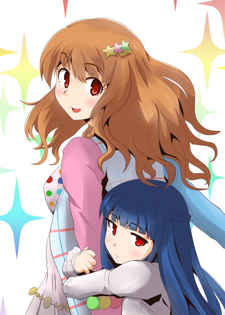 moroboshi kirari and sajo yukimi (idolmaster and 1 more) drawn by taka_shida
