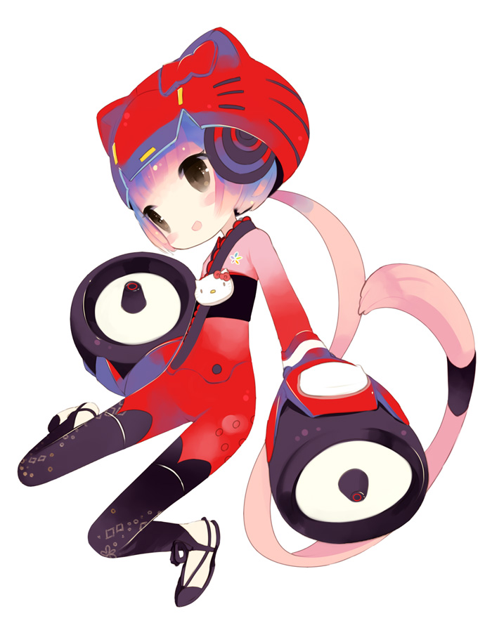 hello kitty and nekomura iroha (vocaloid and 2 more) drawn by puti_devil