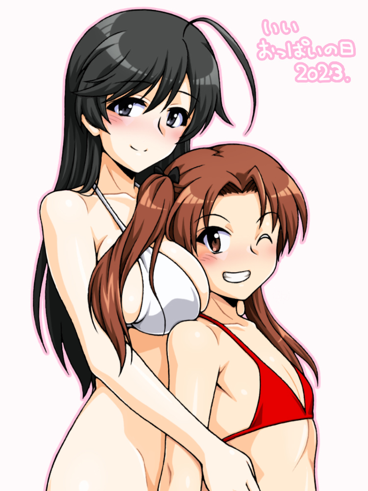 isuzu hana and kadotani anzu (girls und panzer) drawn by oosaka_kanagawa