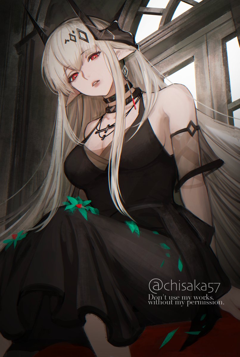 mudrock (arknights and 1 more) drawn by wh1tecookie