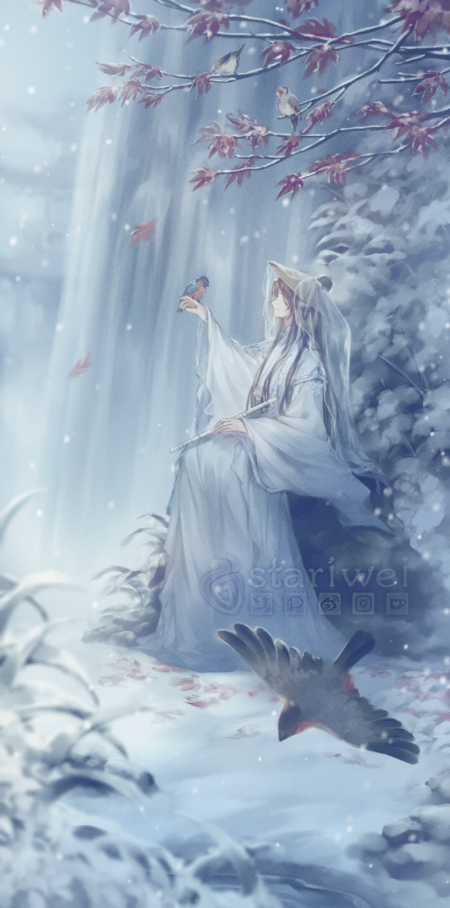 shi mei (erha he ta de bai mao shizun) drawn by stariwei