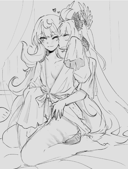 enna alouette and reimu endou (nijisanji and 1 more) drawn by mpinfandom