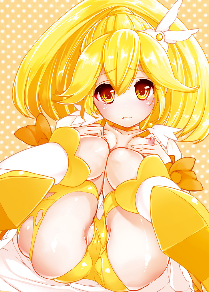kise yayoi and cure peace (precure and 1 more) drawn by azuma_sawayoshi