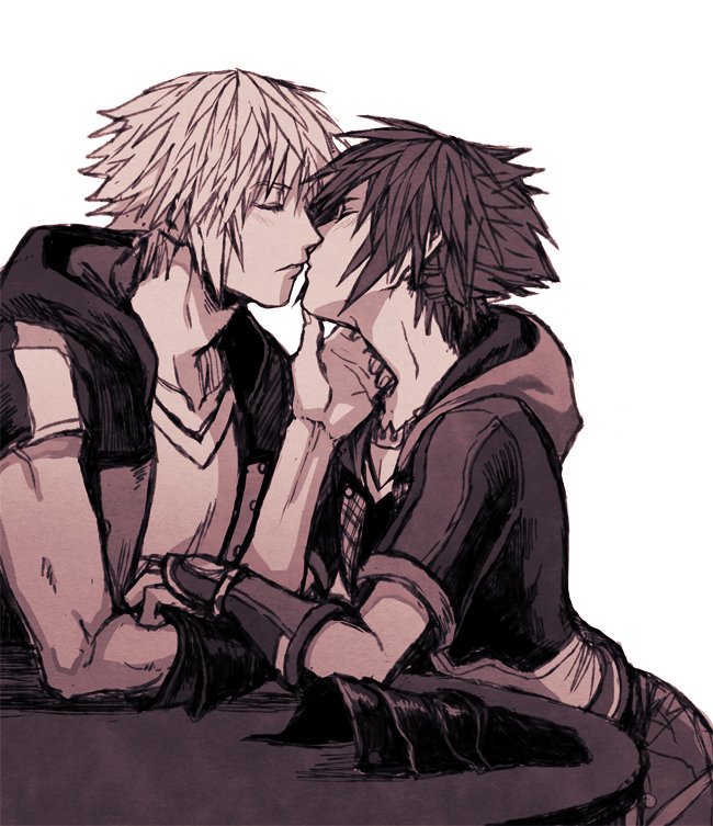 sora and riku (kingdom hearts and 1 more) drawn by owlforkh